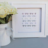 Thumbnail for your product : Daisy Maison Framed 3D Box Of 'Wedding' Hearts