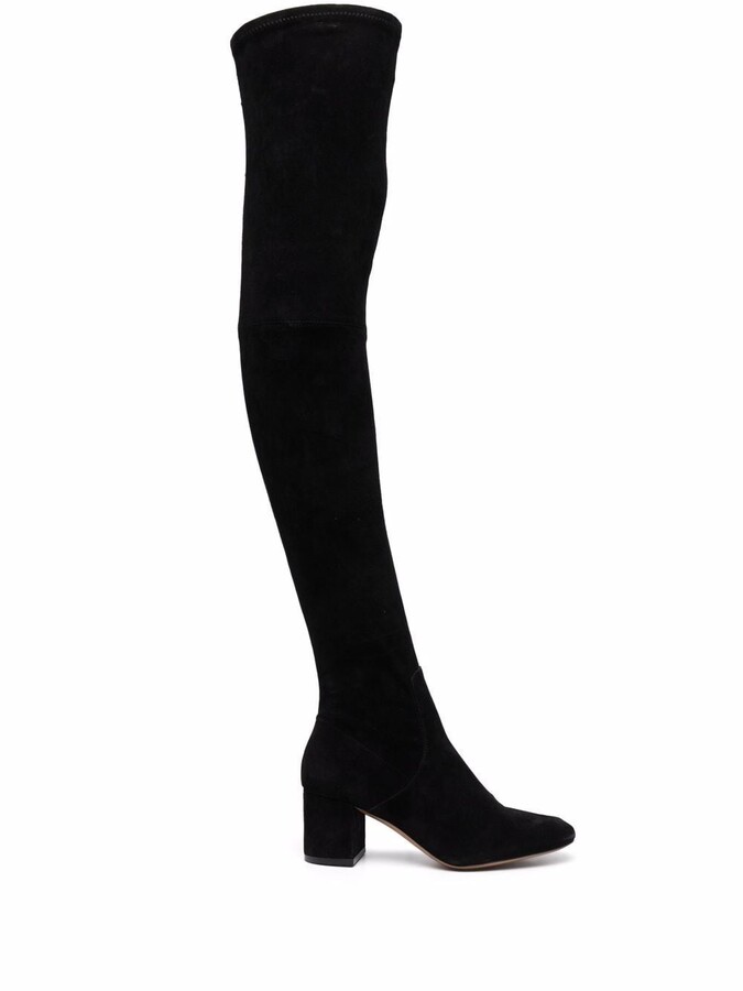 Details about   Classic Women's Black Suede Fabric High Heel Stilettos Overknee High Thigh Boots