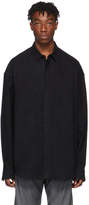 Thumbnail for your product : Juun.J Black Cotton and Wool Shirt