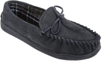 Mens Leather Moccasins Slippers | ShopStyle