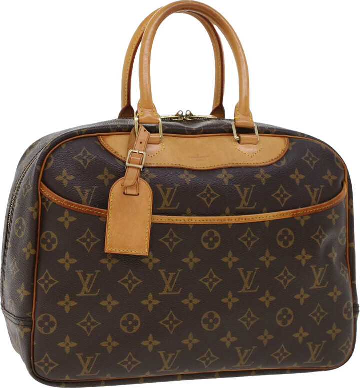 Louis Vuitton 2013 Pre-owned Deauville Cube Top-Handle Bag - Black