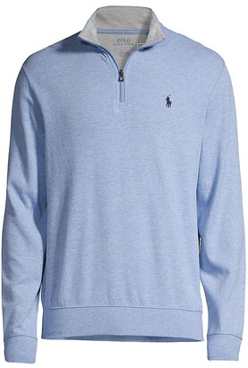 Polo Ralph Lauren Luxury Jersey Quarter-Zip Sweater - ShopStyle