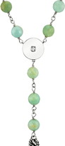 Thumbnail for your product : Sheryl Lowe Amazonite & Diamond Tassel Y-Necklace