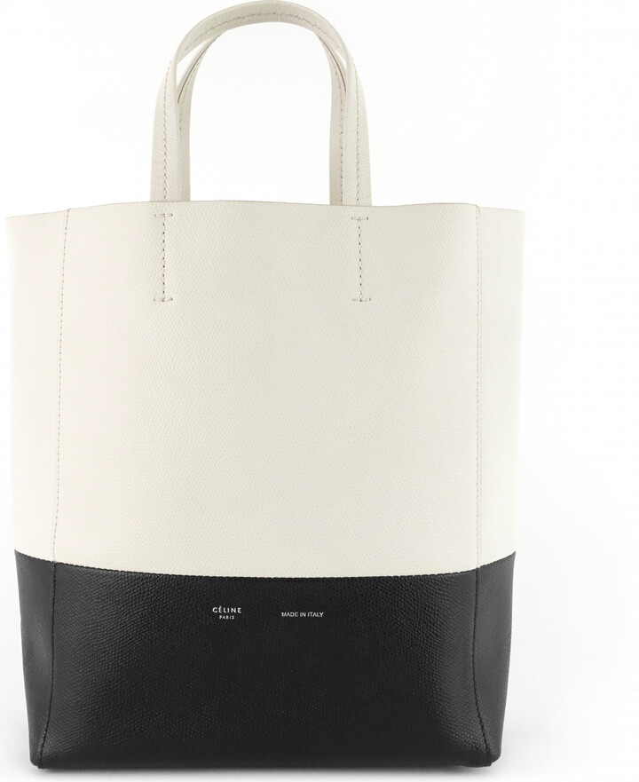 Celine Beige Logo Canvas Mini Vertical Cabas Tote Bag w/ Strap – Lux Second  Chance
