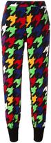Boutique Moschino BOUTIQUE MOSCHINO NEON HOUNDSTOOTH PATTERN TROUSERS