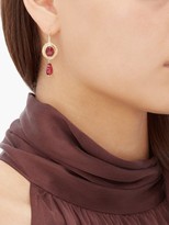 Thumbnail for your product : Jade Jagger Diamond, Spinel & 18kt Gold Drop Earrings - Red
