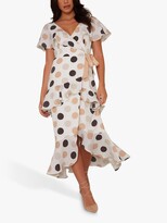 Thumbnail for your product : Chi Chi London Blessica Polka Dot Midi Dress, White