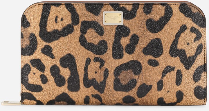 Dolce & Gabbana Small travel bag in leopard-print Crespo with branded plate  - ShopStyle