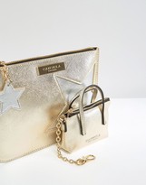 Thumbnail for your product : Carvela Metallic Star Pouch And Mini Bag Keychain In Gift Box