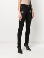 Thumbnail for your product : Philipp Plein Crystal Embellished Logo Jogging Trouses