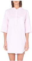Thumbnail for your product : Bodas Peter Pan collar cotton nightshirt