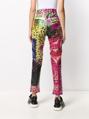 Fiorucci Tara leopard print straight trousers