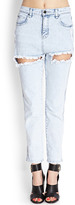 Thumbnail for your product : Forever 21 Light Wash Ripped Jeans