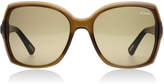 Lanvin Paris SLN631 Sunglasses Brown 0T89 55mm