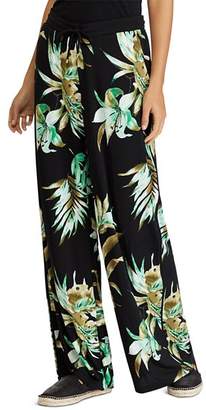 Ralph Lauren Ralph Lauren Wide-Leg Tropical-Print Jersey Pants