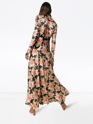 Paco Rabanne Floral Print Flared Dress