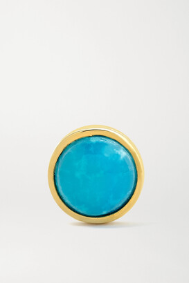 Maria Tash 4mm 14-karat Gold Turquoise Earring - One size
