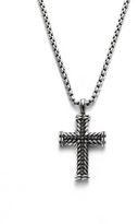 Thumbnail for your product : David Yurman Pavé Chevron Cross Necklace