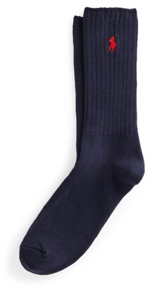Ralph Lauren Cotton-Blend Crew Socks