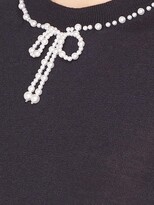 Thumbnail for your product : Miu Miu Pearl-Embellished Slim-Fit Jumper