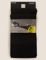 Thumbnail for your product : Marks and Spencer 2pk 60 Denier Body Sensor™ Opaque Knee Highs