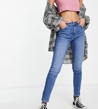 Bershka Women's Blue Skinny Jeans | ShopStyle