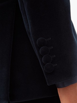Officine Generale Charlene Cotton-velvet Suit Jacket - Navy
