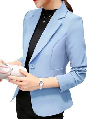 baby blue ladies suit