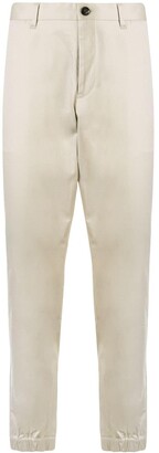 stone island elasticated cuff chino trousers