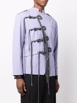 Thumbnail for your product : Charles Jeffrey Loverboy Fringe-Detail Military Jacket