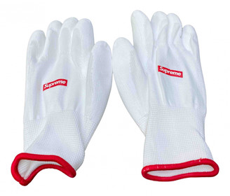 Supreme White Cotton Gloves