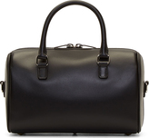 Thumbnail for your product : Saint Laurent Black Leather Silver Stud Baby Duffle Bag