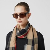 Thumbnail for your product : Burberry Lightweight Check Cashmere Scarf