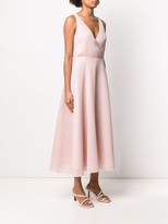 Thumbnail for your product : Harris Wharf London Ribbed V-Neck Dress