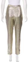 Thumbnail for your product : Stella McCartney Metallic High-Rise Pants