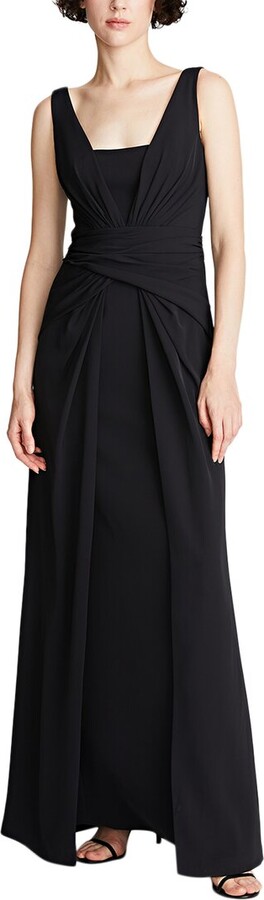 Halston Erica Fluid Crepe Gown