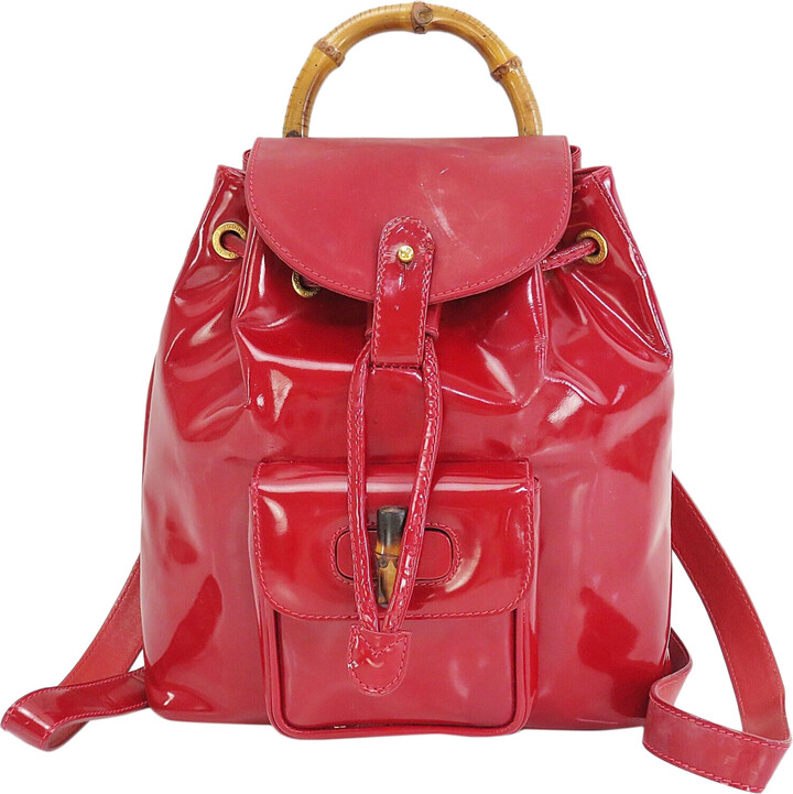 Gucci Patent leather backpack - ShopStyle