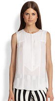 Thumbnail for your product : A.L.C. Stewart Silk Georgette Top