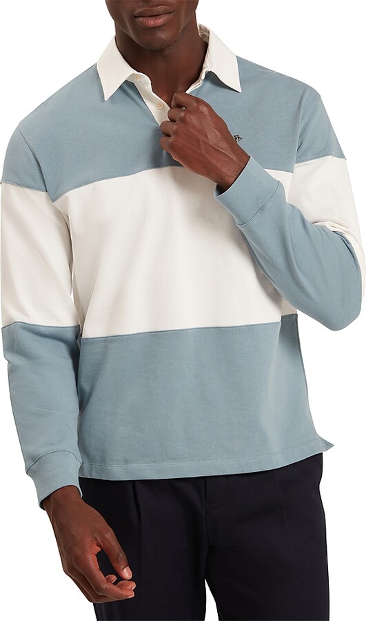 Ted Baker Traviss Panelled Long Sleeve Rugby Shirt
