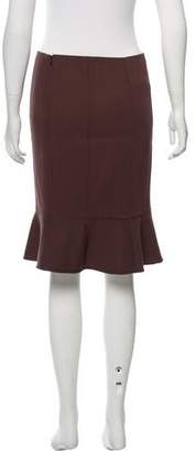 Valentino Virgin Wool Knee-Length Skirt