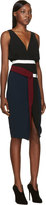 Thumbnail for your product : Peter Pilotto Burgundy & Navy Belted Nika Dress