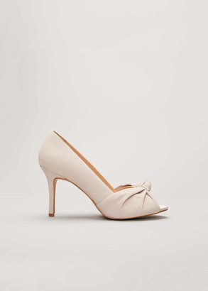 taupe peep toe shoes