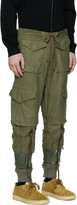 Thumbnail for your product : Greg Lauren Khaki Jacket Front Zip Cargo Pants