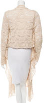 Thumbnail for your product : Casadei Open Front Lace Cardigan