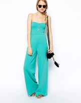 Thumbnail for your product : ASOS Bandeau Jumpsuit With Wide Leg