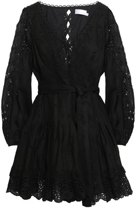 zimmermann black long sleeve dress