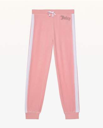 Juicy Couture Side Stripe Juicy Velour Zuma Pant for Girls