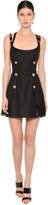 Thumbnail for your product : Versace Wool Blend & Lace Mini Dress
