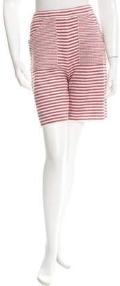 Chanel Striped Knee-Length Shorts w/ Tags