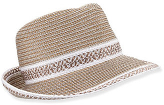 Eric Javits Big Deal Hat, Frost/White